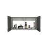 Tuhome Napoles Wall Cabinet, Two Shelves, Double Door, White/Smokey Oak MBI6560